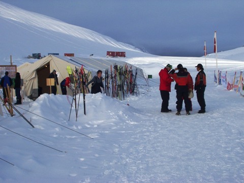 Tidligt lrdag morgen i camp'en